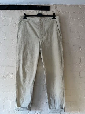 Cos Chinos Size 42 light Beige Cotton Mix Straight Leg  - Image 1 of 4