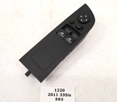 ✅ 07-13 Interruptor de ventana principal izquierdo conductor delantero izquierdo negro OEM BMW E92 328 335 M3 cupé Foto 1 de 4