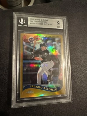 2002 Topps Chrome - Edgardo Alfonzo #258 Gold Refractor - Image 1 of 2