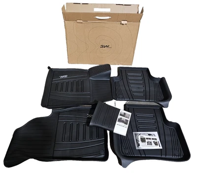 3W Floor Mats 3-Piece All Weather Liners For 17-23 Audi Q7 & Audi Q8 2019-2022 - Image 1 of 4