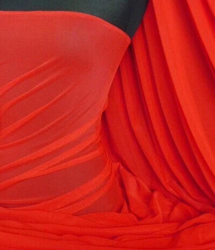 Premium Quality Power Net 4 Way Stretch Mesh Sheer Fabric Lining Material LT109 - Image 1 of 1