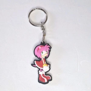 Amy Rose Sonic Rubber Keychain Kinder Surprise  - Picture 1 of 3