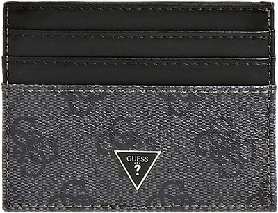 GUESS Vezzola Hombre Elegante Porta Tarjeta de Crédito en Negro Múltiple - Imagen 1 de 2