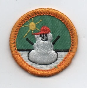 Frosty Fun, Junior GS Proficiency Badge, Plastic Back (1990-99) - Picture 1 of 1