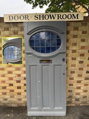 Reclaimed Old Victorian Edwardian Wooden Panel Front Door 1930 x 835 Or 833mm - Image 1 of 4