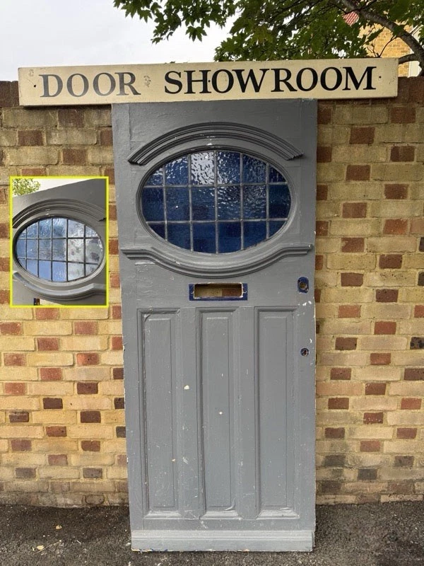 Reclaimed Old Victorian Edwardian Wooden Panel Front Door 1930 x 835 Or 833mm - Image 1 of 4