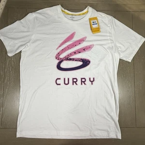 Under Armour x Stephen Curry Logo Trend T-Shirt Herren Größe Large weiß SS $ 45 - Bild 1 von 12