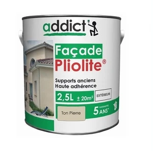 Peinture façade résine pliolite Ton pierre 2.5L ADDICT supports anciens haute ad - Imagen 1 de 1