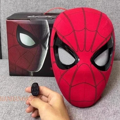 Remote Control Ring Moving Eyes Helmet Spider-Man Mask Cosplay Props Xmas Gifts - Image 1 of 4