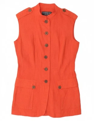 MAX MARA Womens Weekend 6 Button Blazer Jacket UK 12 Medium Orange CU06 - Image 1 of 4