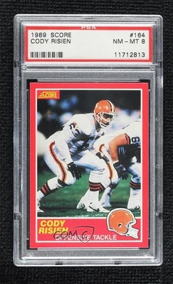 1989 Score Cody Risien #164 PSA 8 - Image 1 of 2