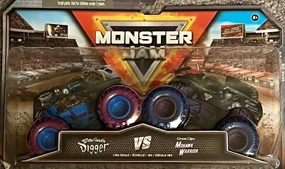Spin Master Monster Jam Son-Uva Digger VS Mohawk Warrior 1/64 Diecast New - Image 1 of 4