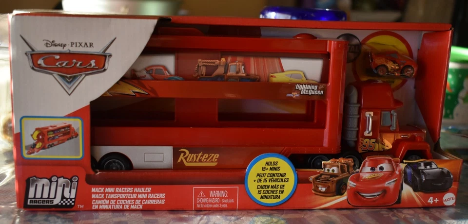 Disney Pixar Cars Mini Racers Mack TRANSPORTER 2 Different See PICS