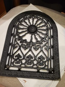 Vintage Dome Style Cast Iron Furnace Grate. 13.75"x10" - Picture 1 of 4
