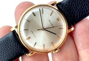 Rolex Precision 1964 cassa oro massiccio 18 carati ref 9659 quadrante originale ultra pulito UOMO - Foto 1 di 14