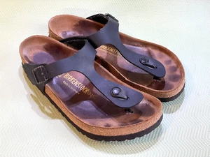 Birkenstock GIZEH Sandalen Zehentrenner. Birko-Flor. Schwarz.Gr.39.Top Zus. - Bild 1 von 11