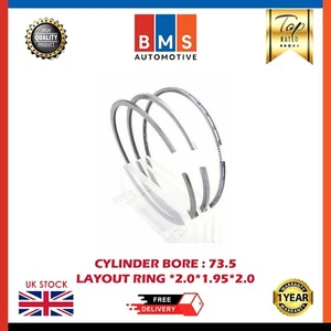 JUEGO DE ANILLOS DE PISTÓN PARA PEUGEOT 1.6 HDI Diesel 9HX 9HZ DV6TED4 307 407 SW PARTNER - Imagen 1 de 5