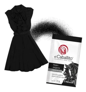 colorante o pintura para ropa EL CABALLITO de ARABELA color NEGRO ELEGANTE - Imagen 1 de 6