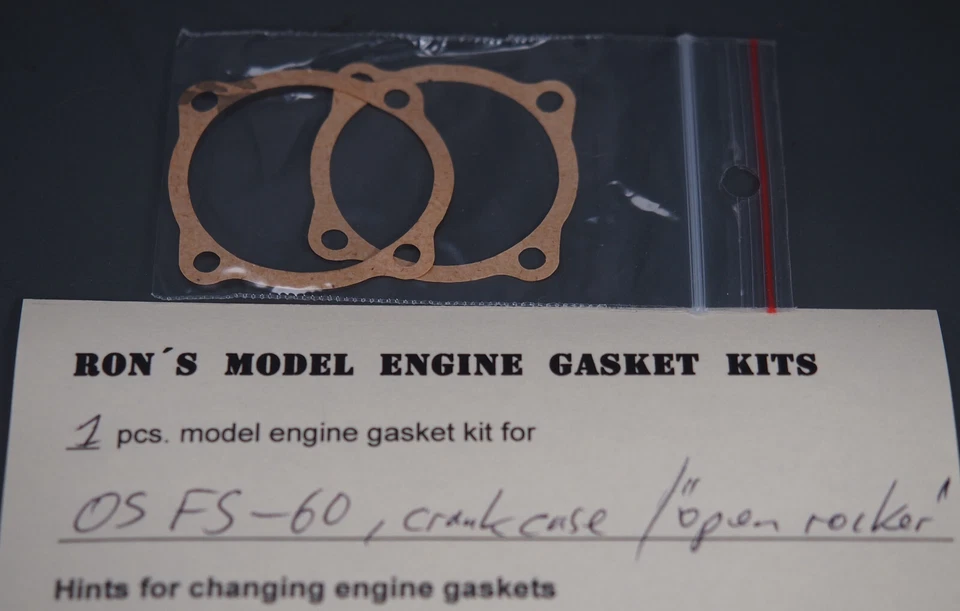 Gasket-Kit for O.S. FS-60  "open rocker" - Bild 1 von 1