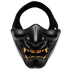 Prajna Hannya Oni Evil Demon Grimace Kabuki Samurai Tactical Mask Half Face