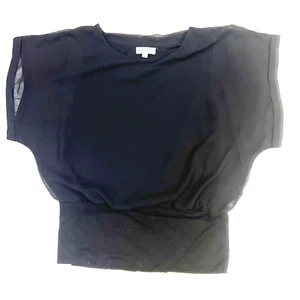 Joesph A Chiffon Blouse Batwing Short Sleeve Dressy Cami inside Small - Picture 1 of 6
