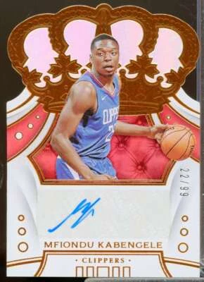 Mfiondu Kabengele Card 2019-20 Crown Royale Crown Rookie Autographs #5  - Image 1 of 2