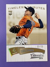 2014 Panini Classics Timeless Tributes Gold George Springer Rookie 22/25