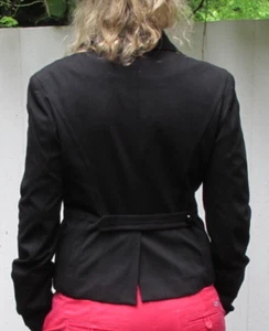 6 ladies Vivienne Tam fitted waist black style double breasted jacket women's - Picture 1 of 3