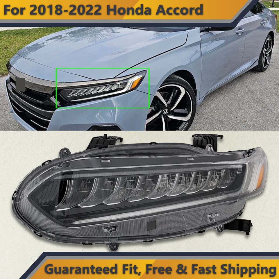 Conjunto completo de farol de LED para 2021 2022 Honda Accord Driver Side 33150TVAA11 - Imagem 1 de 4