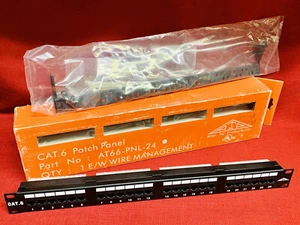 NEW-Allen Tel Products AT66-PNL-24  CAT-6 24-Port Patch Panel -1RU - Picture 1 of 4