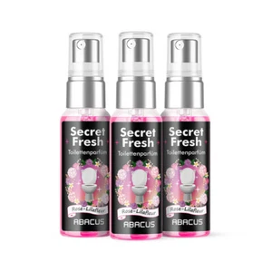 (19,93€/100ml) 3x 50 ml SECRET FRESH Toilettenparfüm Rose-Lilafleur - Bild 1 von 4