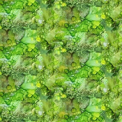 Alcohol Inks Digital Drops Y4071-19 Dark Lime BTHY Sue Zipkin Clothworks fabric