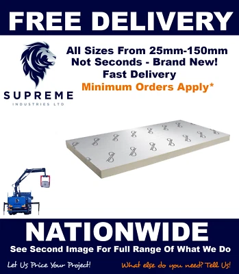 Kingspan/Recticel/Celotex PIR Insulation 2400x1200 - MIN ORDER REQUIREMENTS