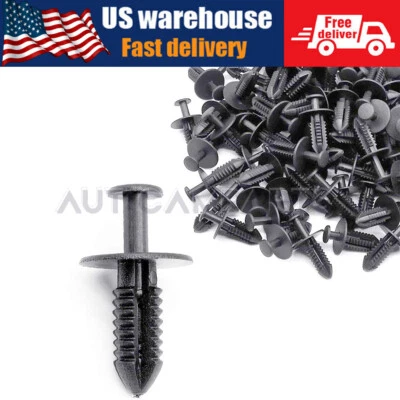 100Pcs Fender Liner Rivet Push Type Clip Retainer For Mercedes Benz #1249900492 - Imagem 1 de 4