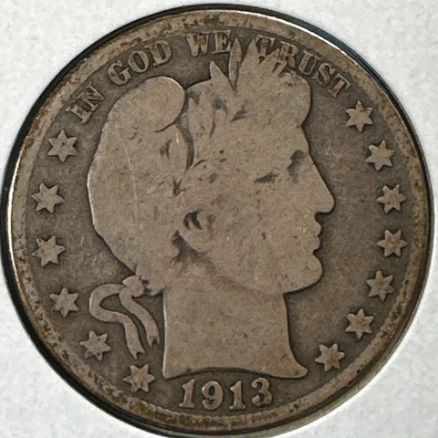 1913-D 50C Barber Half Dollar (75132) Cover