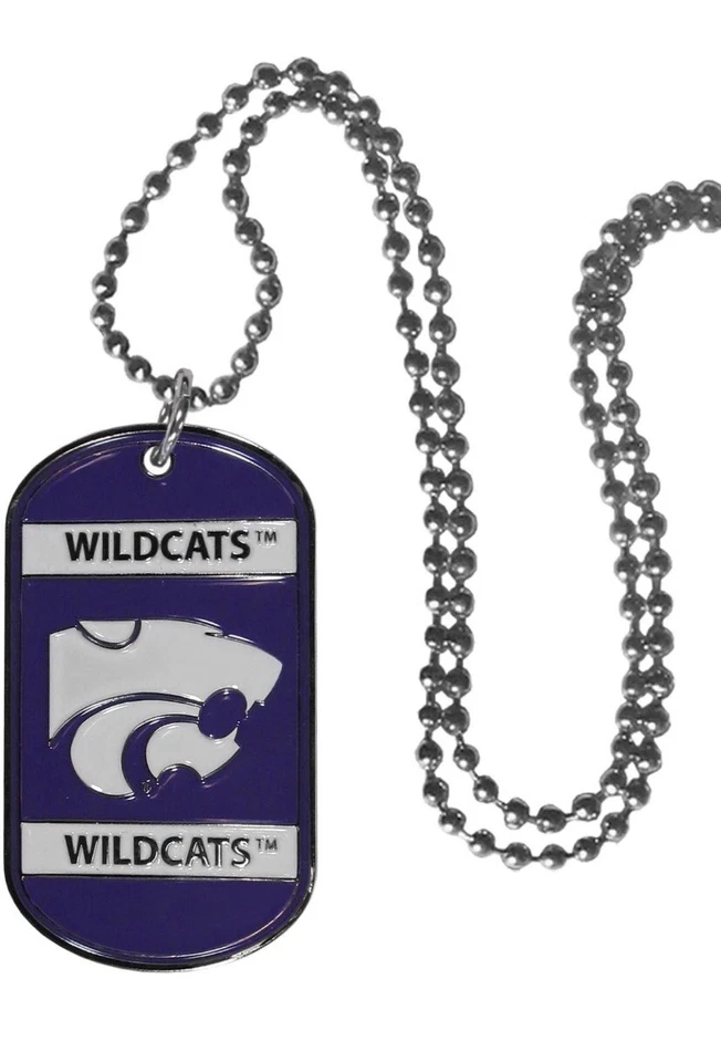 Siskiyou NCAA Kansas State Wildcats Tag Necklace - Image 1 of 1