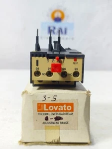 LOVATO RF9.5 3-5A 3 POLI RELÈ SOVRACCARICO TERMICO RF95 SPEDIZIONE VELOCE GRATUITA - Foto 1 di 8