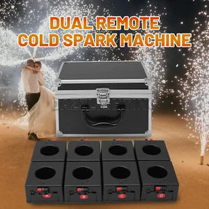 PAIDUN 8Pack Sparkler Based Mini Cold Spark Machine Firework Effect Remote Case - Picture 1 of 11
