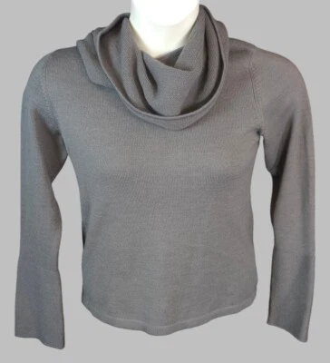 Suéter Isda & Co 80% Bebé Peruano Alpaca y Lana M con Capucha Extraíble Bufanda Gris Foto 1 de 4