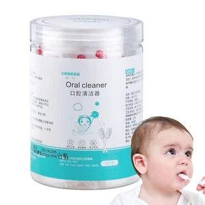 30PCS Baby Tongue Cleaner Gauze Baby Toothbrush Disposable Oral Cleaner Cleaning - Picture 1 of 12