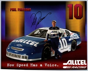 Carta Phil Parsons firmata a mano NASCAR Alltel Racing Hero - 8 x 10 pollici - Foto 1 di 2