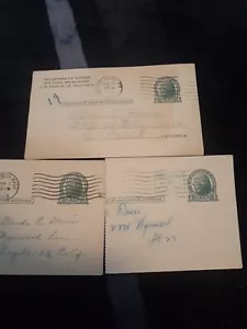 US Postal Card 1946-1949-1952 1cent Jefferson Stamp Card~$150.00EACH - Picture 1 of 2