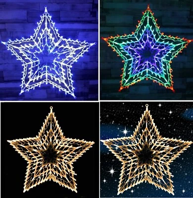 New Christmas Star Lights Silhouette Light XMAS Window Decoration Indoor Use Uk - Image 1 of 4