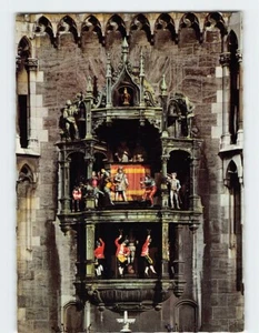 Postcard The Carillon On The Town Hall  Rathaus-Glockenspiel Munich Germany - Picture 1 of 2