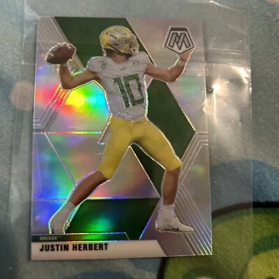 2021 Panini Mosaic Draft Picks Mosaic Silver #74 Justin Herbert - Image 1 of 4