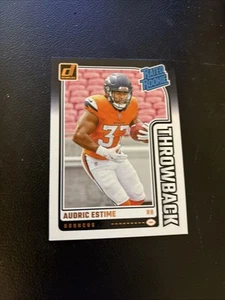 2x 2024 Panini Donruss - Rated Rookies Throwbacks Audric Estime #19 (RC) - Picture 1 of 2