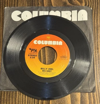 Billy Joel - Root Beer Rag / Big Shot 45 Single Record Columbia - Image 1 of 2