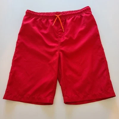 Lands' End Swim Trunks Boys Red XL 18-20 Lined Swim Shorts - Image 1 of 4