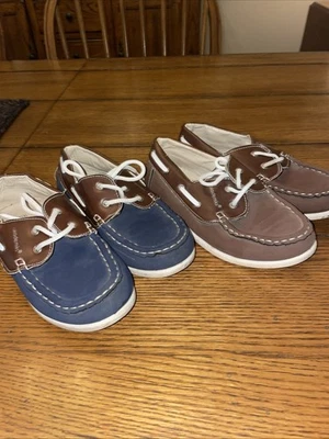 Boys Akademik Casual Shoe Size 13.5 Boat Church School Lot Of 2 Pair - Image 1 of 4