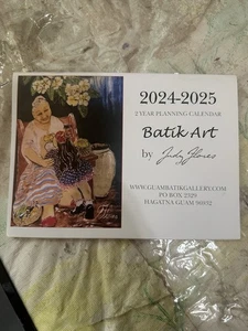 Guam Batik Galería de Arte 2024 2025 Calendario de Planificación Judy Flores 7" x 5" - Imagen 1 de 5